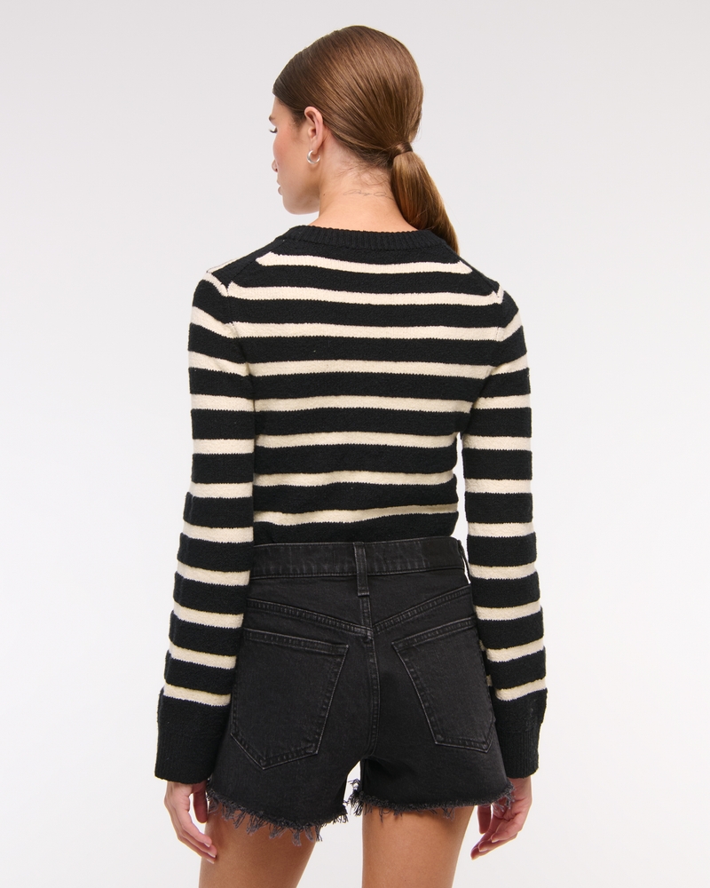 High Rise Mom Short(black destroy,23)