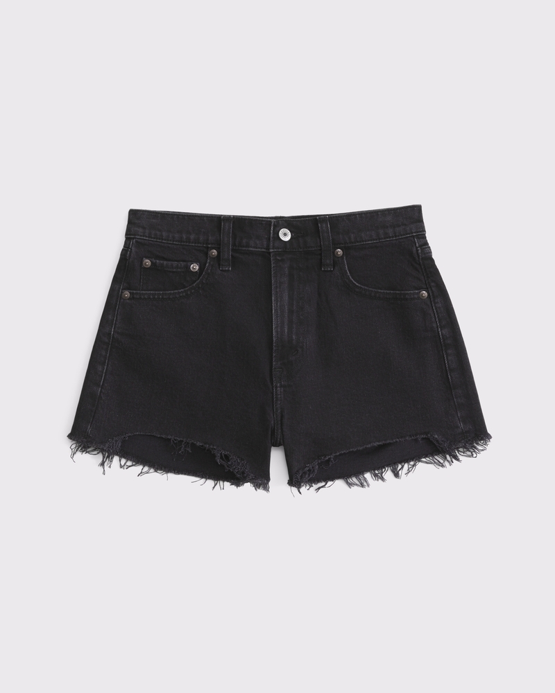 High Rise Mom Short(black destroy,23)