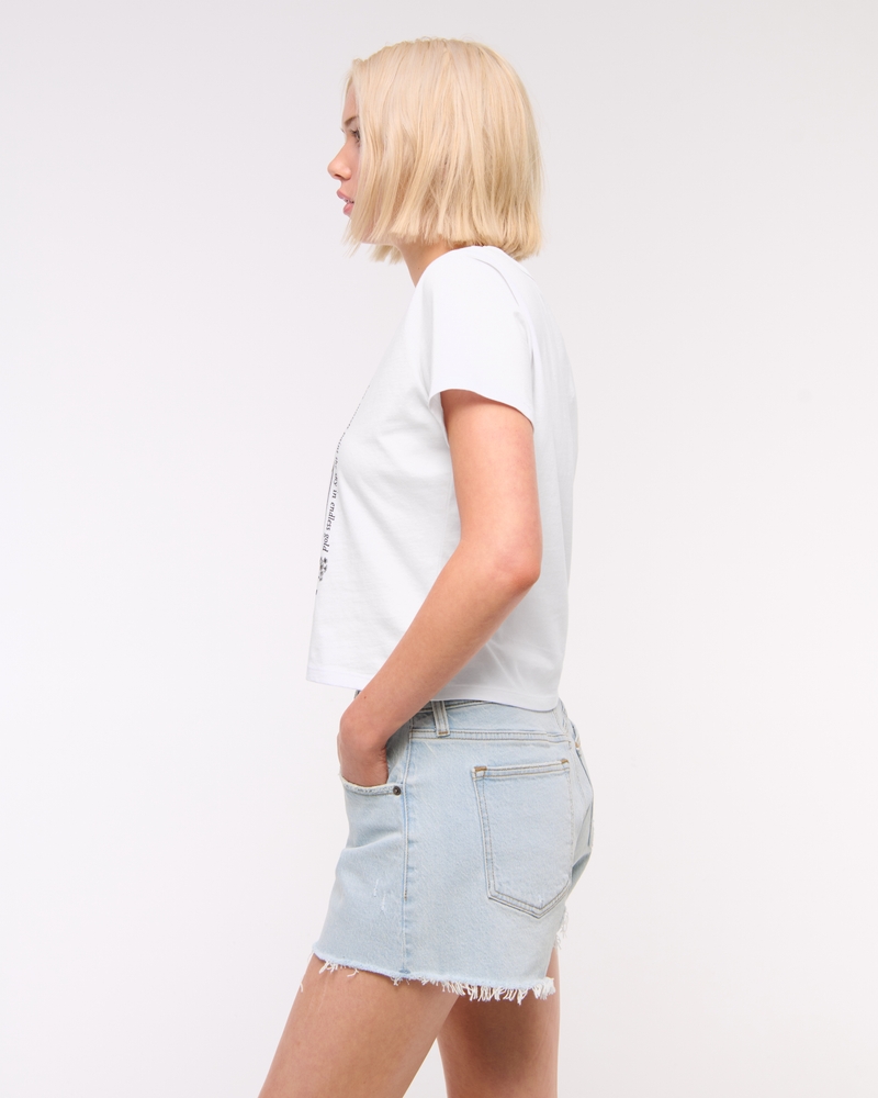 Mid Rise A-Line Short(light destroy,23)