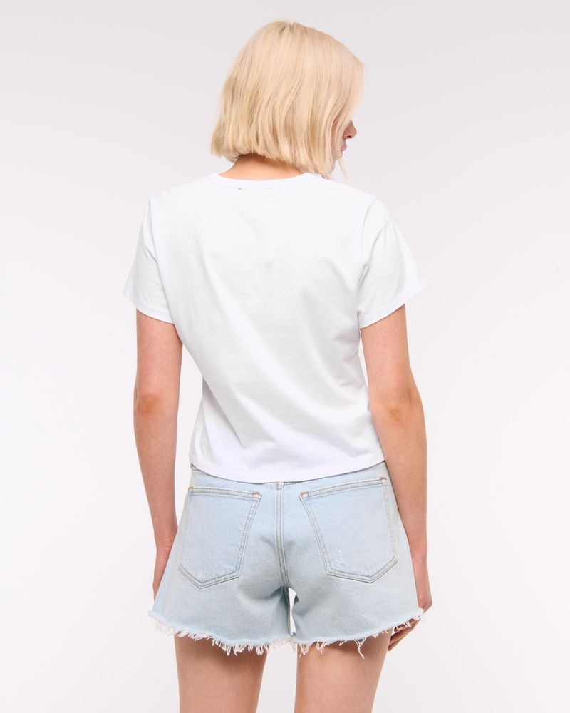 Mid Rise A-Line Short(light destroy,23)