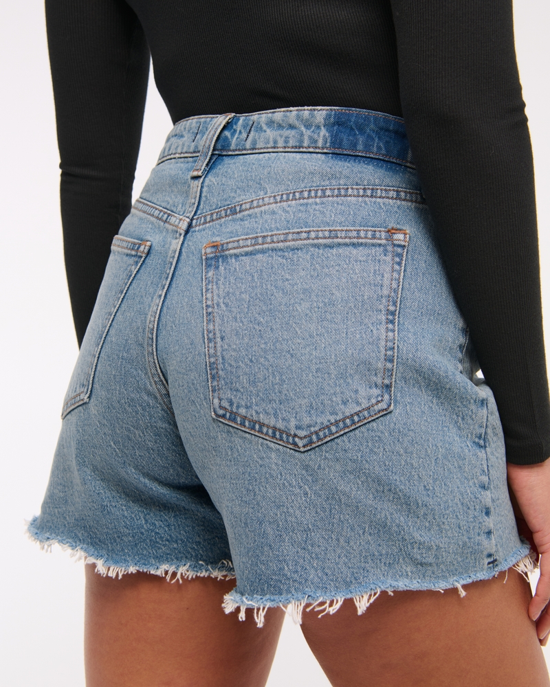 Curve Love High Rise Dad Short(medium wash,23)