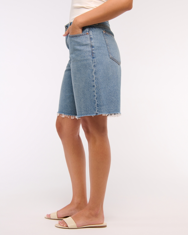 Curve Love Mid Rise Jort(medium wash,23)
