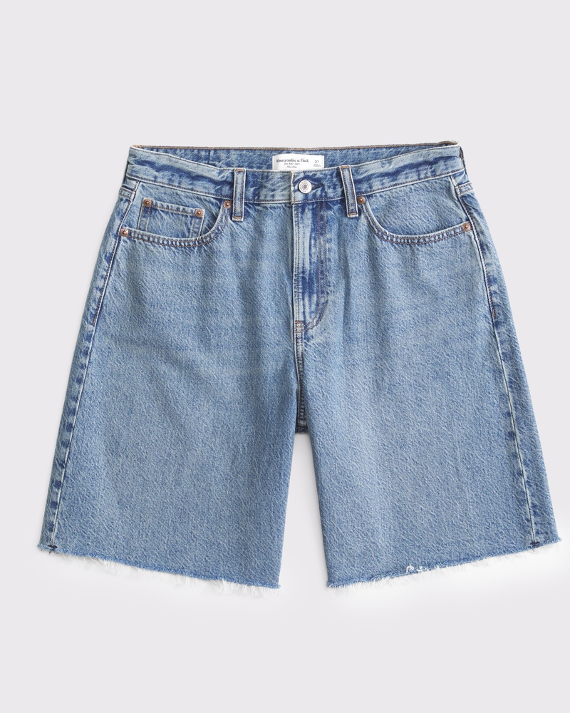 Curve Love Mid Rise Jort(medium wash,23)