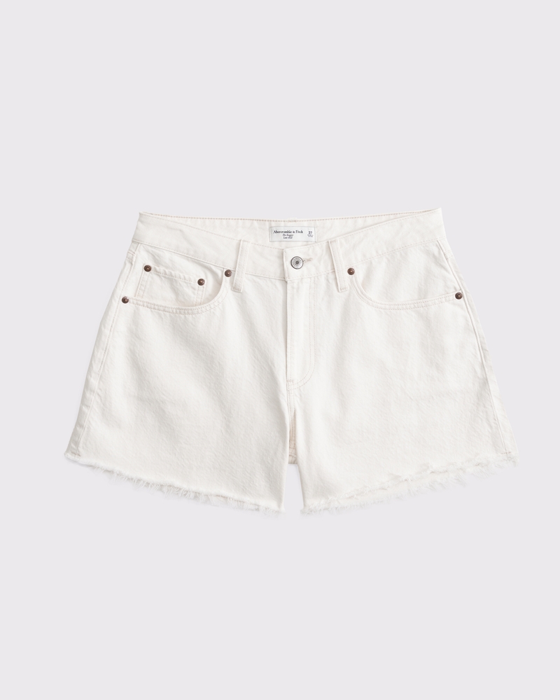 Curve Love Low Rise Baggy Short(cream,23)
