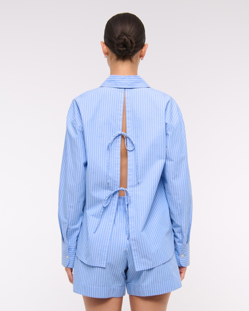 Poplin Pull-On Short(blue stripe,XXS)
