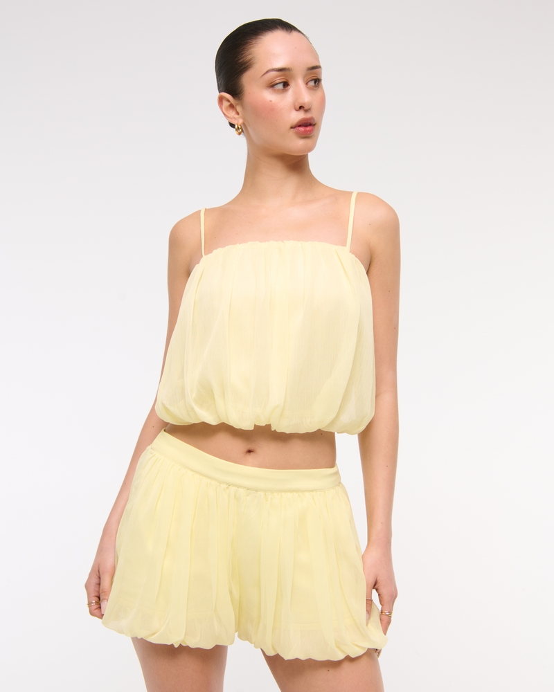 Mid Rise Bubble Hem Short