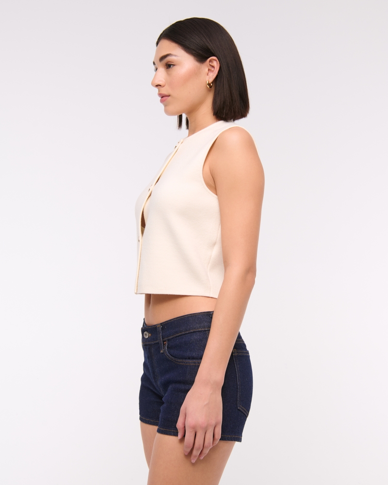 Low Rise Mini Short(dark wash,23)