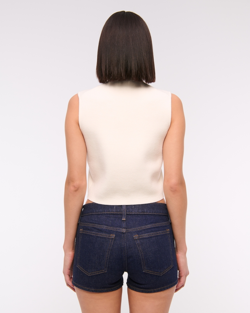Low Rise Mini Short(dark wash,23)