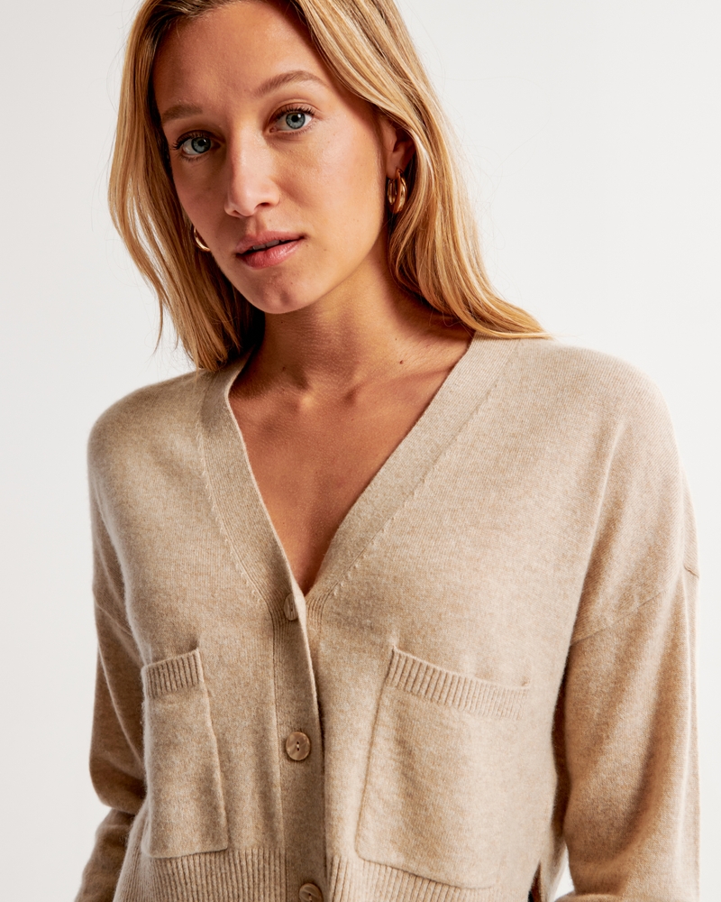 Cashmere Cardigan(light brown,XXS)