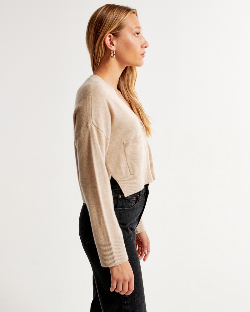 Cashmere Cardigan(light brown,XXS)