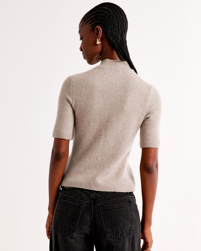 Skimming Mockneck Sweater Tee(taupe,XXS)