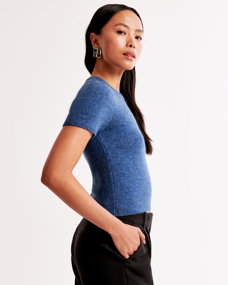 Crew Sweater Tee(blue,XXS)