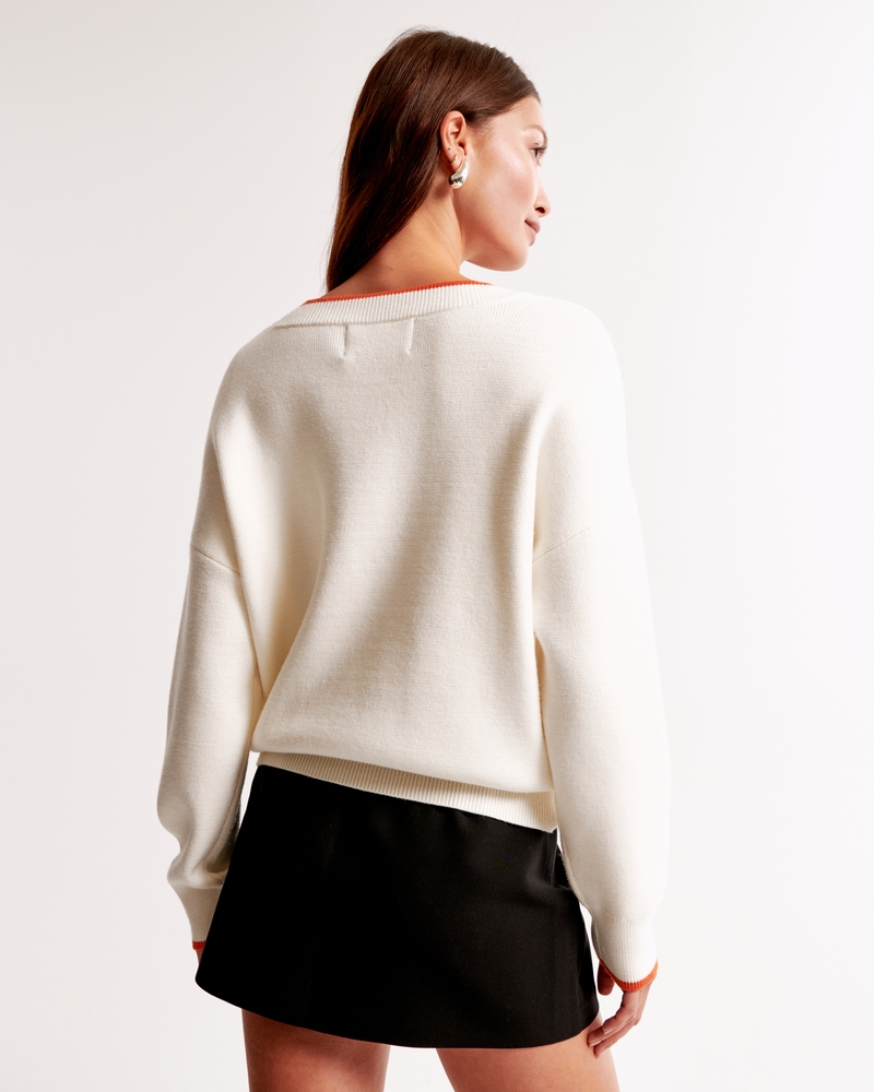 Cincinnati Bengals LuxeLoft V-Neck Sweater(white - bengals,XXS)