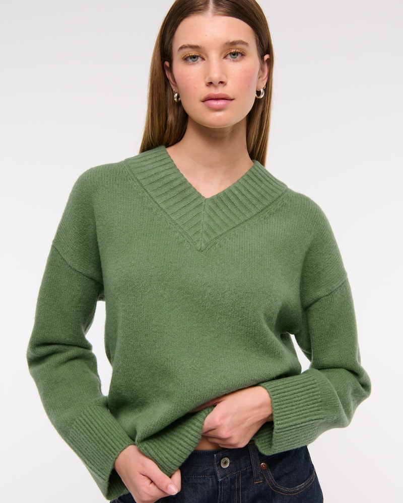 High V-Neck Sweater
