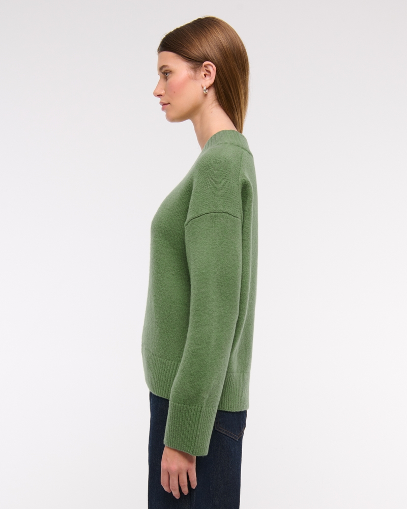 High V-Neck Sweater(green,XXS)