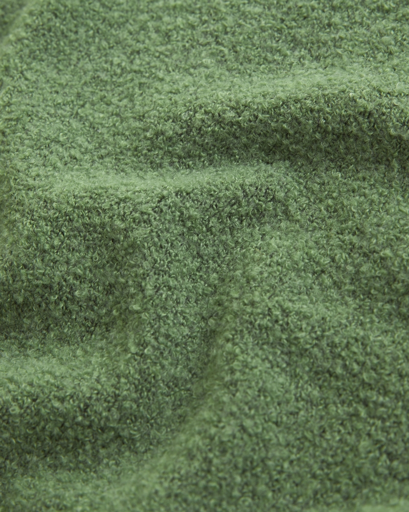 Boucle Mockneck Sweater Tee(green,XXS)