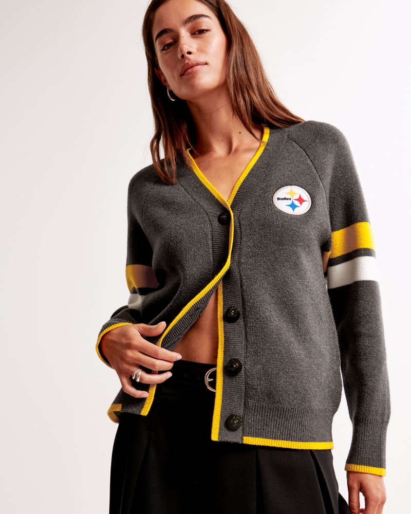 Pittsburgh Steelers LuxeLoft Cardigan(dark gray - steelers,XXS)