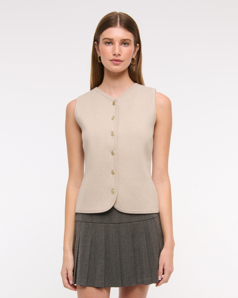 The A&F Mara High-V LuxeLoft Sweater Vest