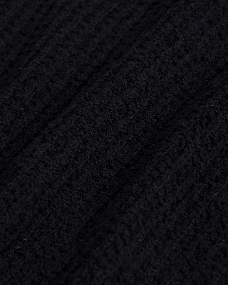 Textural Crew Sweater Shell Tank(black,XXS)