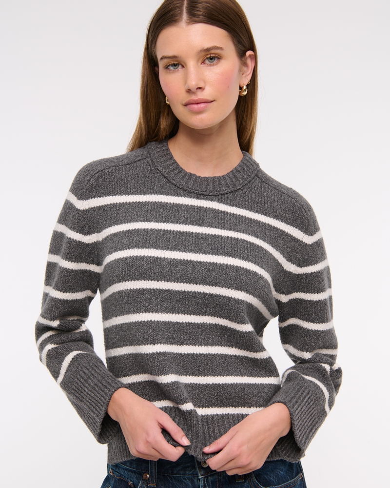 The A&F Madeline Textural Crew Sweater