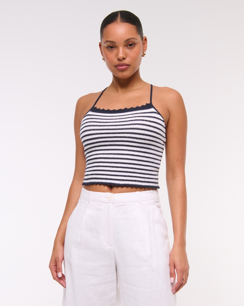 Crochet-Style Tie-Back Tank