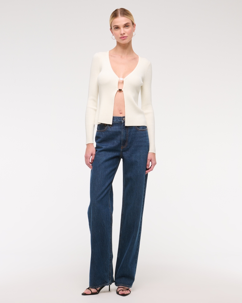 Slim Hardware Cardigan(cream,XXS)