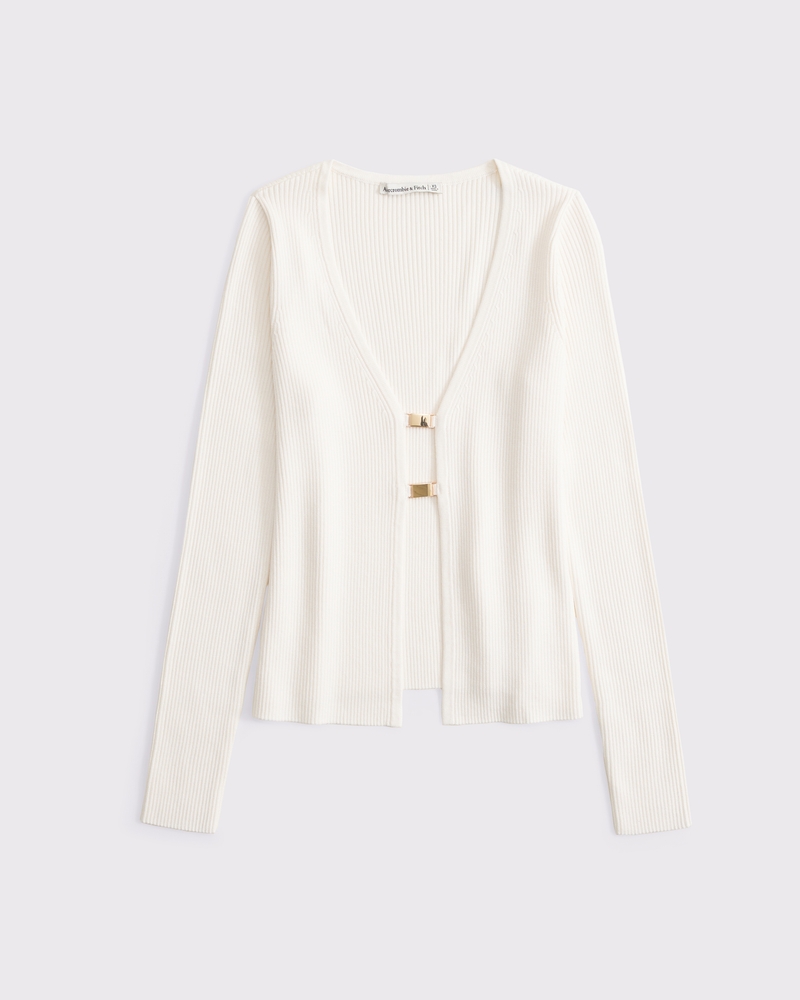 Slim Hardware Cardigan(cream,XXS)