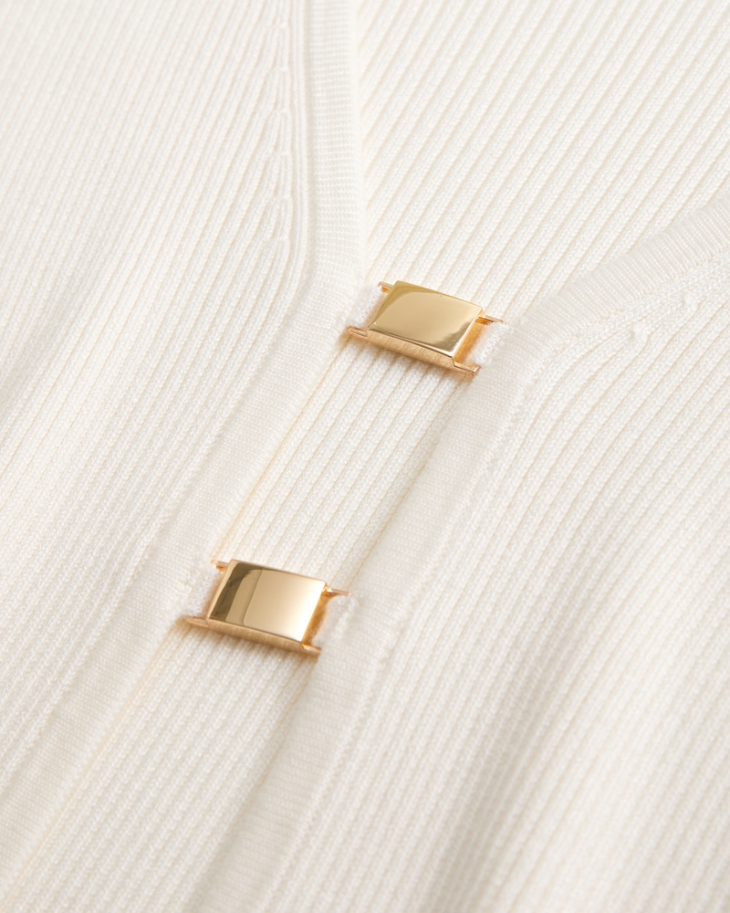 Slim Hardware Cardigan(cream,XXS)