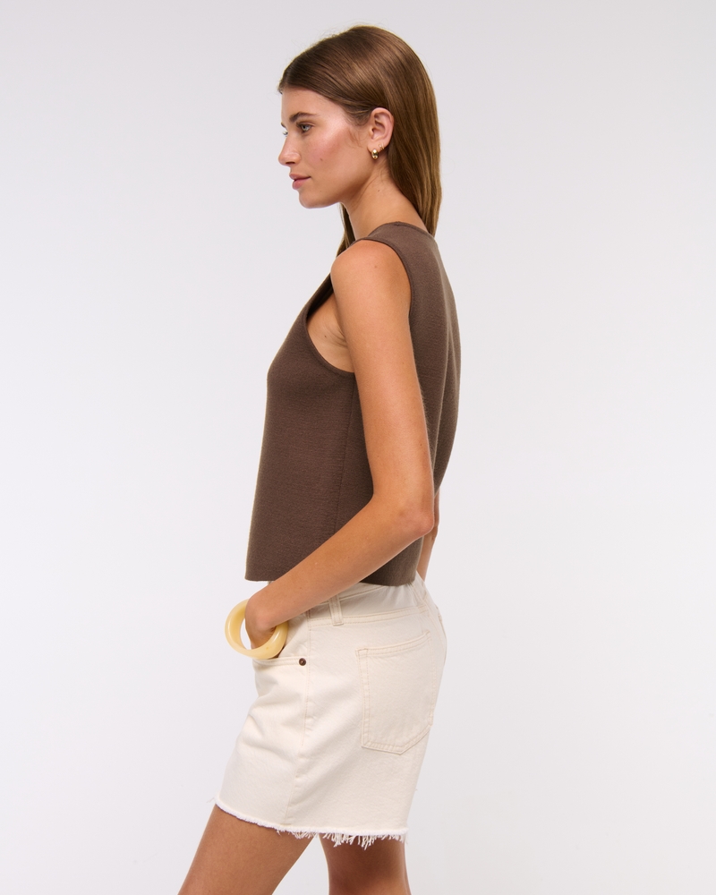 LuxeLoft V-Neck Vest(chestnut,XXS)