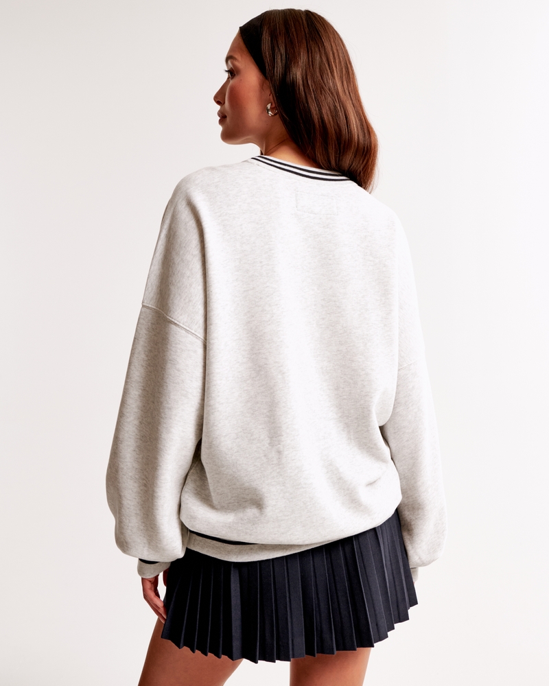 New York Giants Graphic Oversized Sunday Crew(gray - giants,XXS)