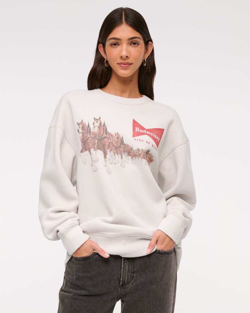 Budweiser Vintage Sunday Crew(feather gray,XXS)