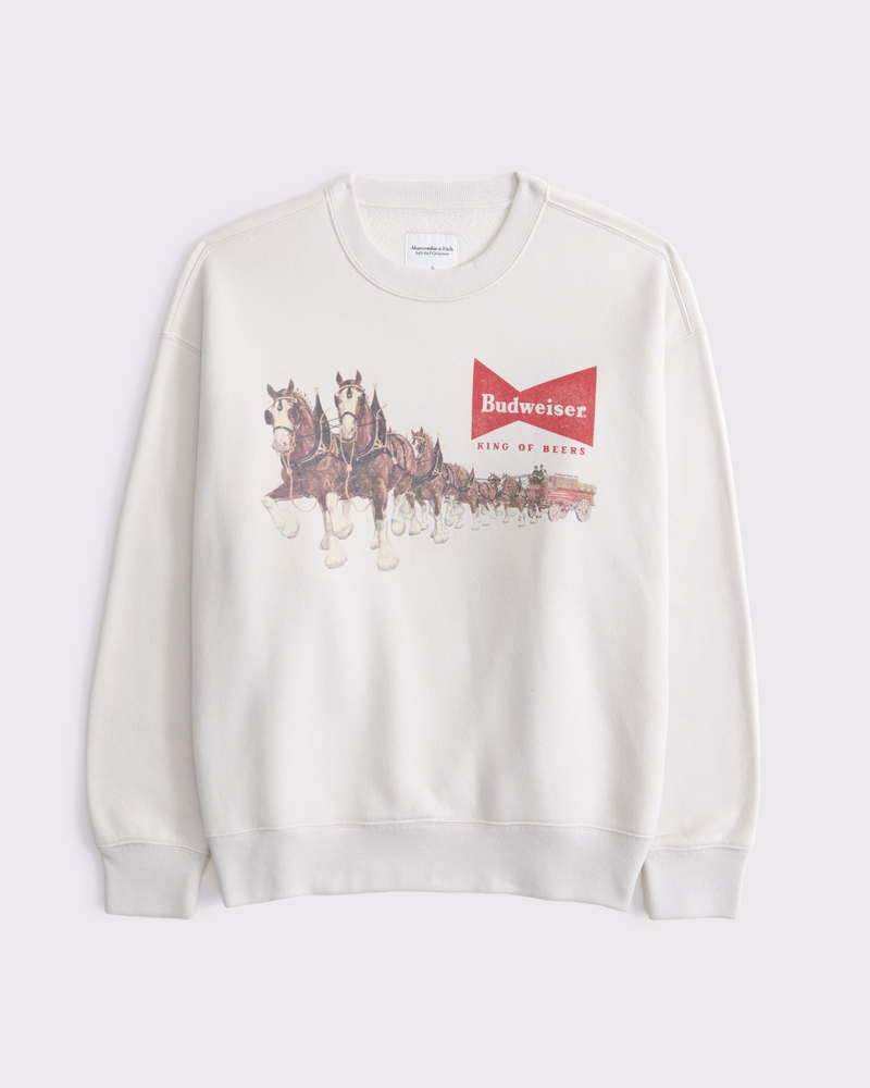 Budweiser Vintage Sunday Crew(feather gray,XXS)