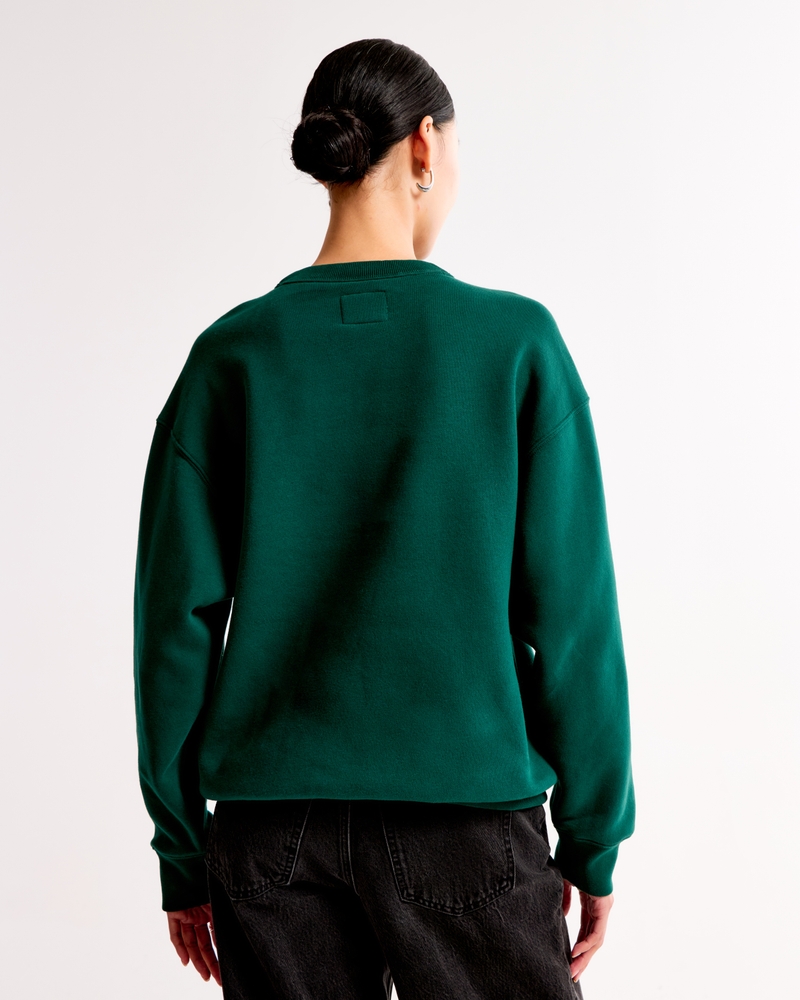 Ski Destination Vintage Sunday Crew(emerald,XXS)