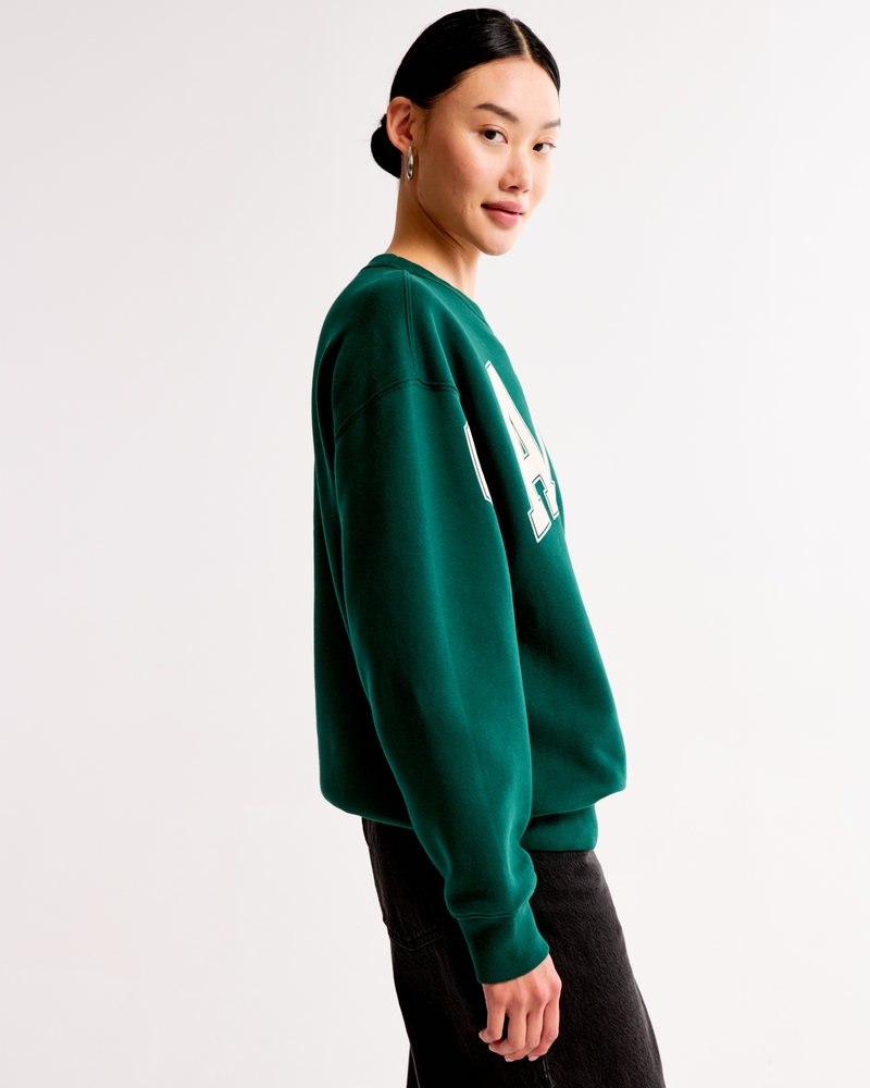 Ski Destination Vintage Sunday Crew(emerald,XXS)