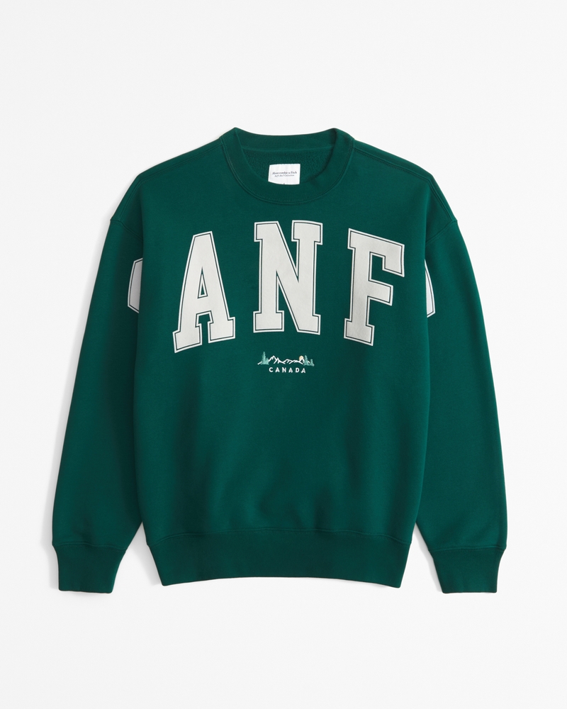 Ski Destination Vintage Sunday Crew(emerald,XXS)