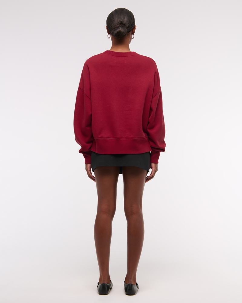Manifesting a Nap Graphic Easy Sunday Crew(rich ruby,XXS/XS)