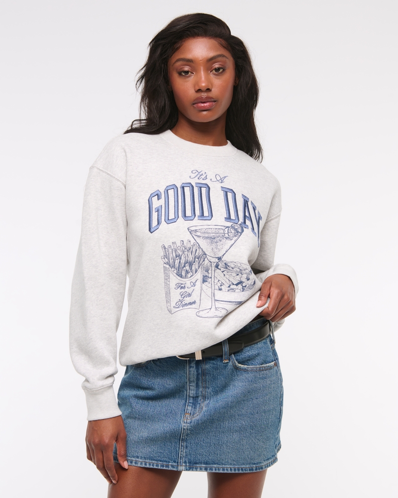 Good Day Graphic Vintage Sunday Crew