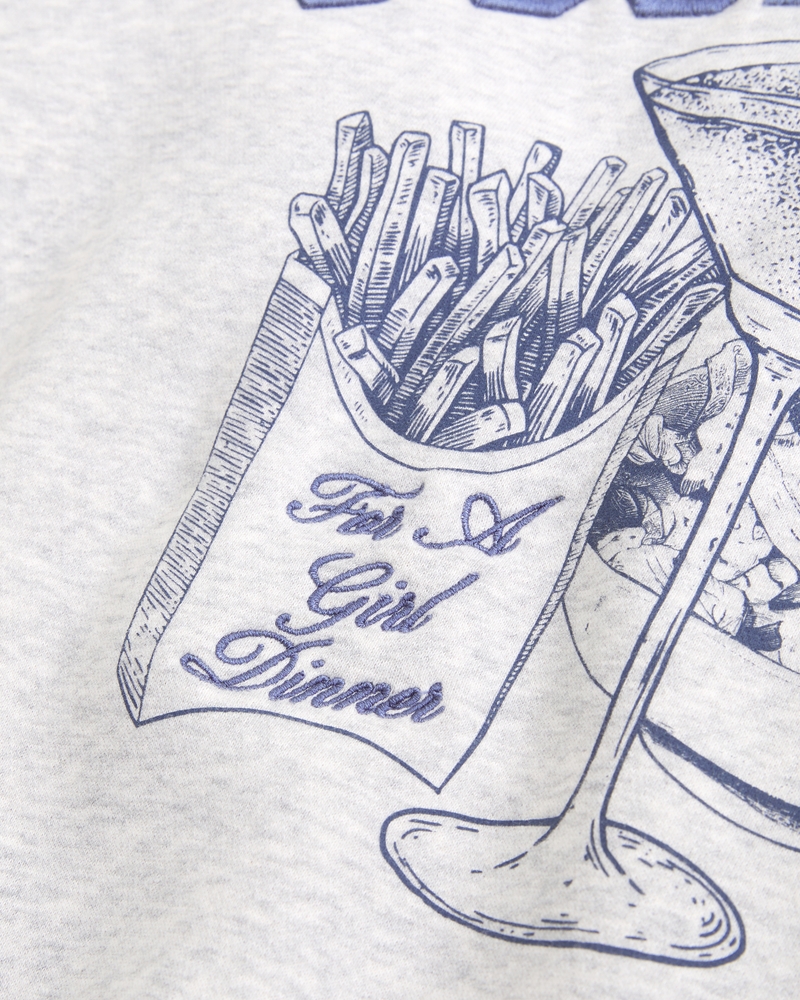 Good Day Graphic Vintage Sunday Crew(light gray,XXS)