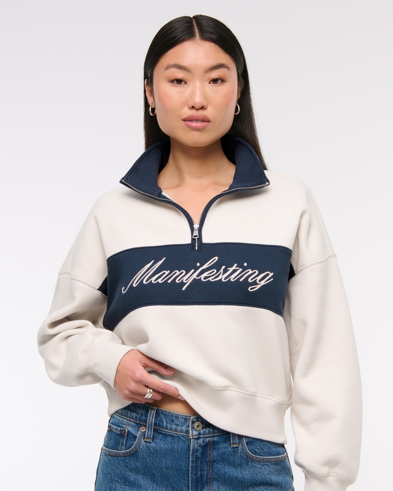 Essential Sunday Half-Zip(feather gray,XXS)