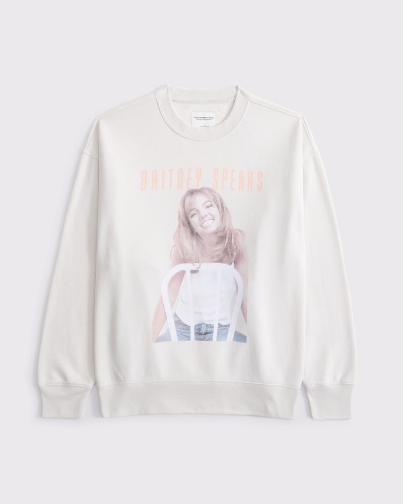 Britney Spears Graphic Vintage Sunday Crew