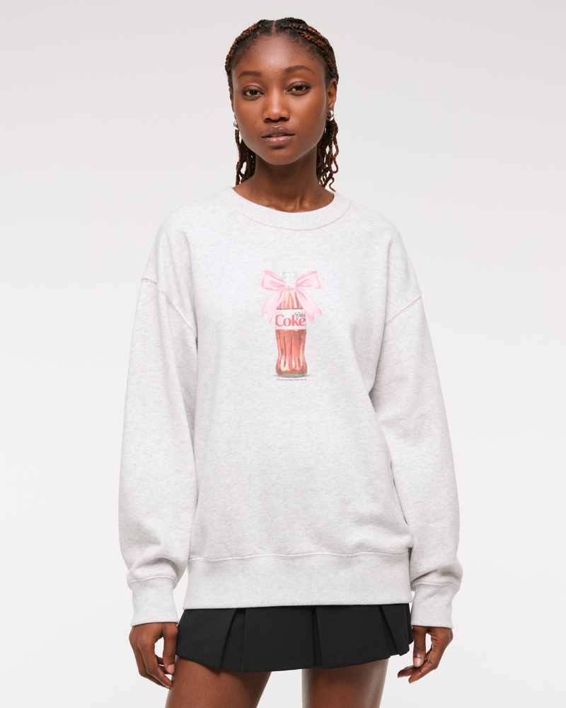 Diet Coke Graphic Crew(light gray,XXS)