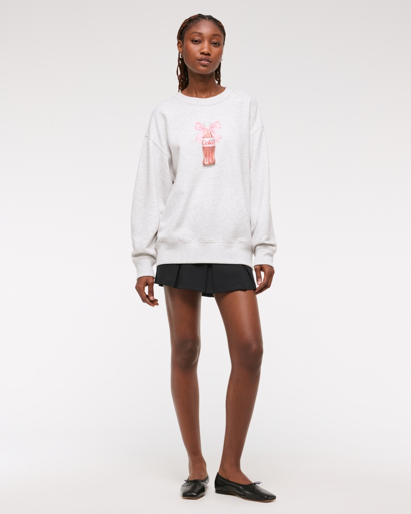 Diet Coke Graphic Crew(light gray,XXS)