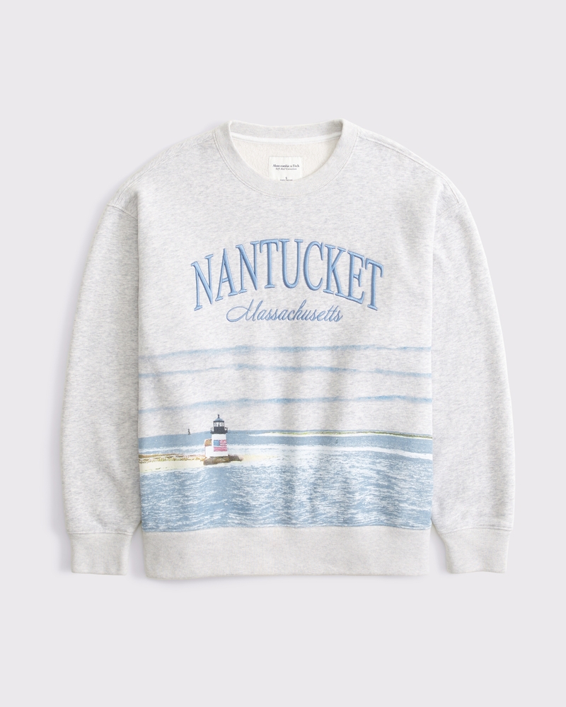 East Coast Vintage Sunday Crew(light gray,XXS)