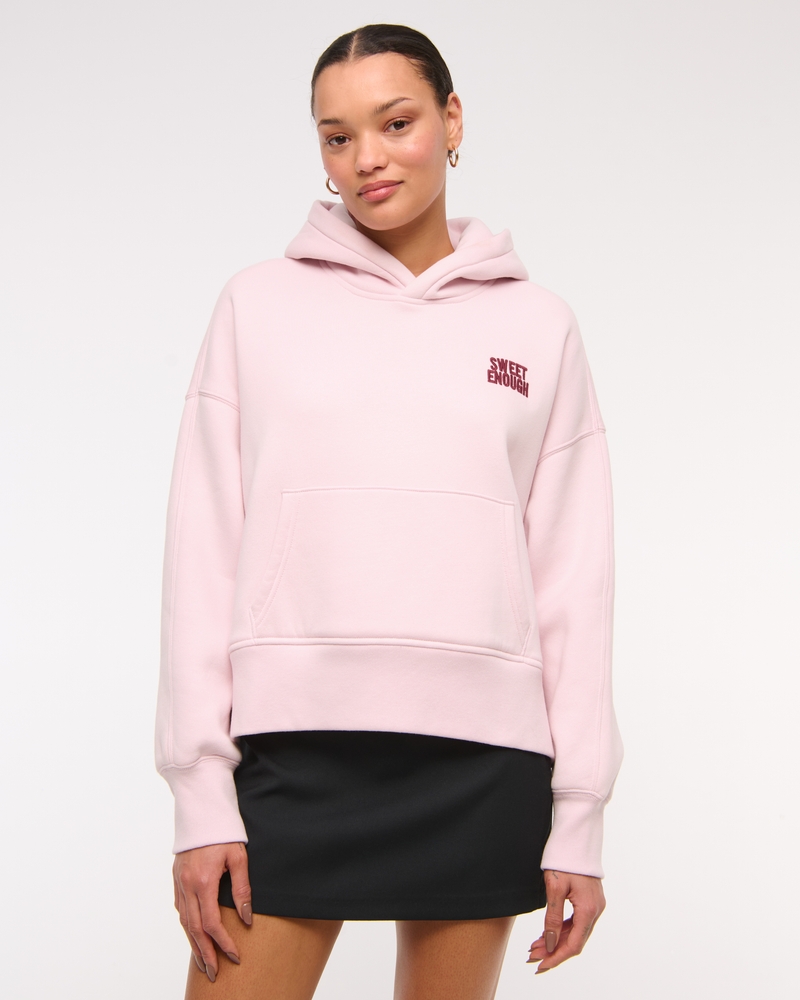 Fruit Graphic Hoodie(light pink,XXS)
