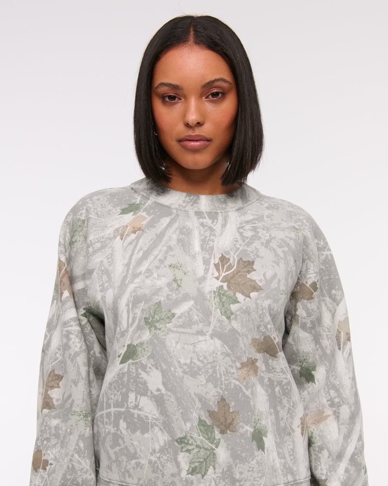 Essential Raglan Classic Sunday Crew(camo,XXS)