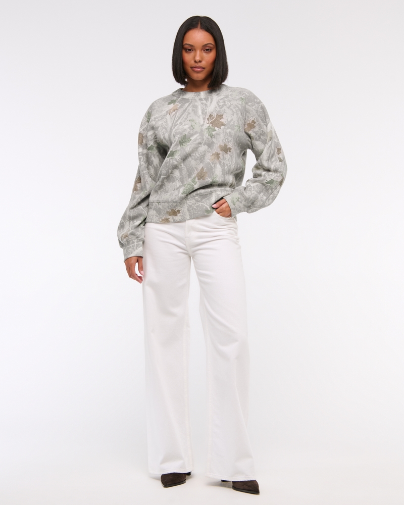 Essential Raglan Classic Sunday Crew(camo,XXS)