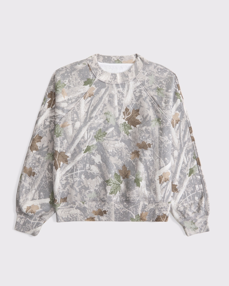 Essential Raglan Classic Sunday Crew(camo,XXS)