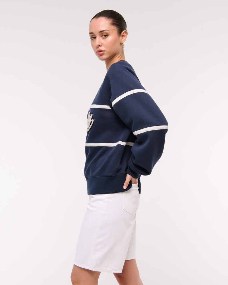 Sporty Graphic Crew(sapphire,XXS)