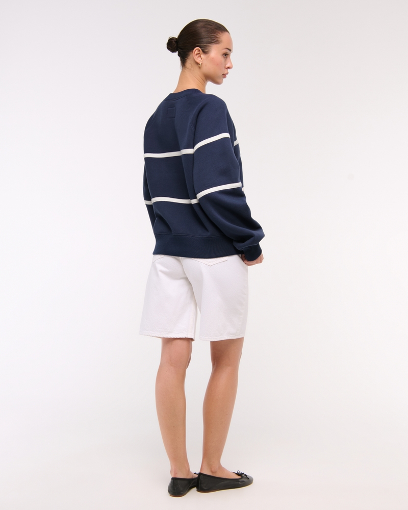 Sporty Graphic Crew(sapphire,XXS)