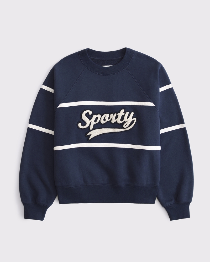 Sporty Graphic Crew(sapphire,XXS)